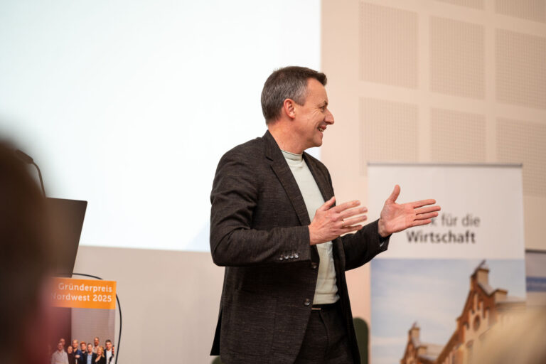 Gespräch auf der Bühne des Gründerpreis Nordwest
