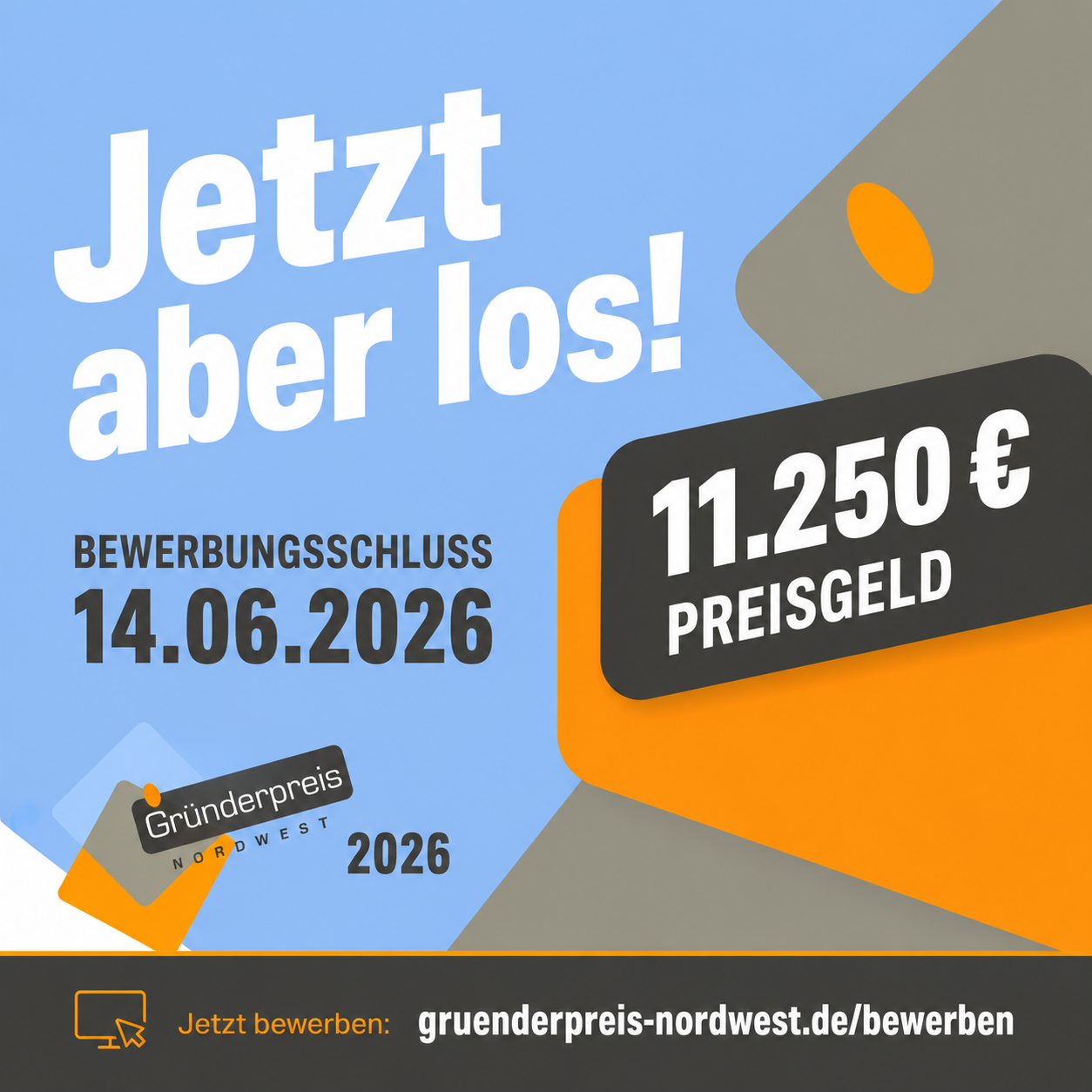 Gründerpreis Nordwest per WhatsApp empfehlen